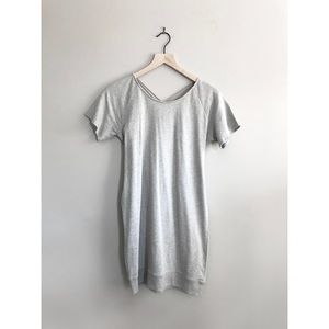 Criss Cross and Corset Back T-Shirt Dress